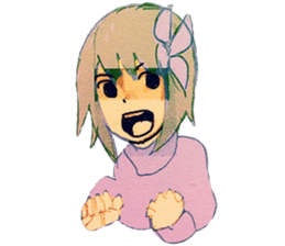 butterfly girls sticker #9113379