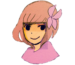 butterfly girls sticker #9113380