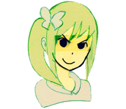 butterfly girls sticker #9113381