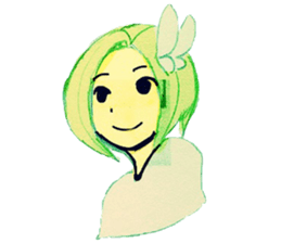 butterfly girls sticker #9113382