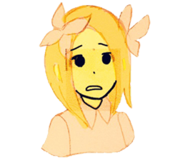 butterfly girls sticker #9113428