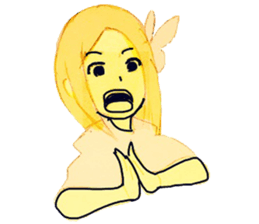 butterfly girls sticker #9113429