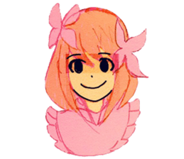 butterfly girls sticker #9113431