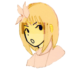 butterfly girls sticker #9113434