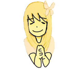 butterfly girls sticker #9113436