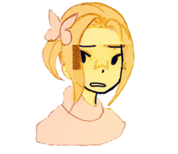 butterfly girls sticker #9113440