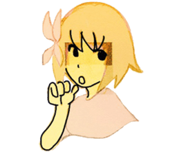 butterfly girls sticker #9113442