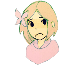 butterfly girls sticker #9113443