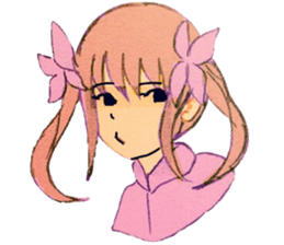 butterfly girls sticker #9113444