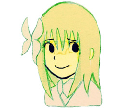 butterfly girls sticker #9113445