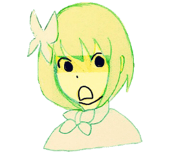 butterfly girls sticker #9113446