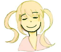 twin tail girls3 sticker #9114094