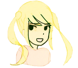 twin tail girls3 sticker #9114098