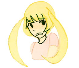 twin tail girls3 sticker #9114101