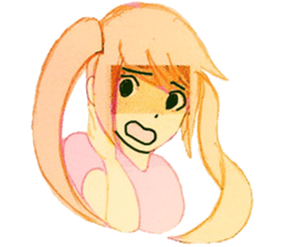 twin tail girls3 sticker #9114103