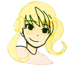 twin tail girls3 sticker #9114113