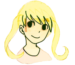 twin tail girls3 sticker #9114114