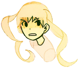 twin tail girls3 sticker #9114115