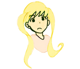 twin tail girls3 sticker #9114117