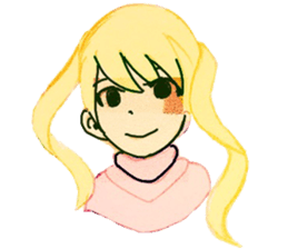 twin tail girls3 sticker #9114118