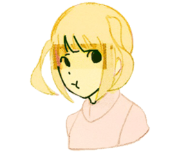 twin tail girls3 sticker #9114122