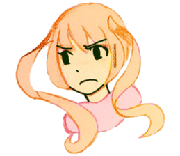 twin tail girls3 sticker #9114126