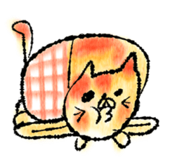 Watercolor cat sticker #9114639