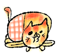 Watercolor cat sticker #9114639