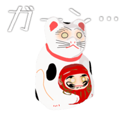 japaneas lucky mascot collection sticker #9115260