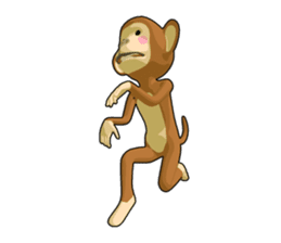 Gesture monkey sticker #9115591