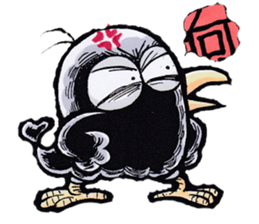 crow of car sticker #9116093