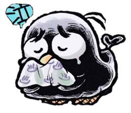 crow of car sticker #9116095