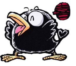 crow of car sticker #9116098
