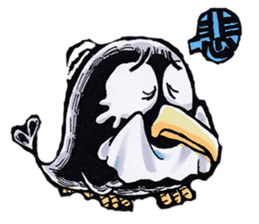 crow of car sticker #9116099