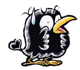 crow of car sticker #9116101