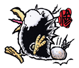 crow of car sticker #9116108