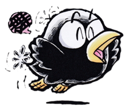 crow of car sticker #9116112