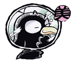 crow of car sticker #9116113