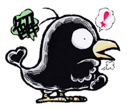 crow of car sticker #9116114