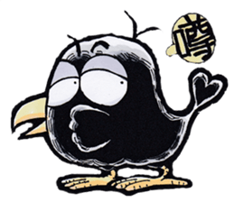 crow of car sticker #9116115