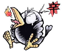 crow of car sticker #9116117