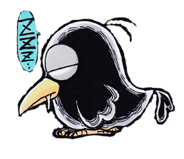 crow of car sticker #9116119