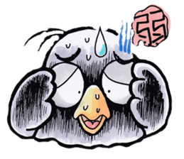 crow of car sticker #9116121