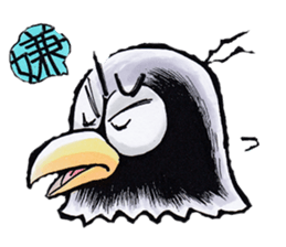 crow of car sticker #9116122