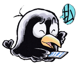crow of car sticker #9116126