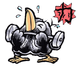 crow of car sticker #9116127