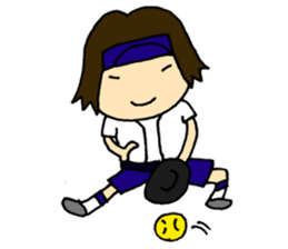 For softball players sticker #9117412