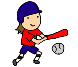 For softball players sticker #9117413