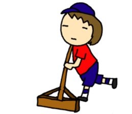 For softball players sticker #9117428