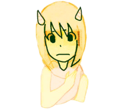 horn girls sticker #9117916